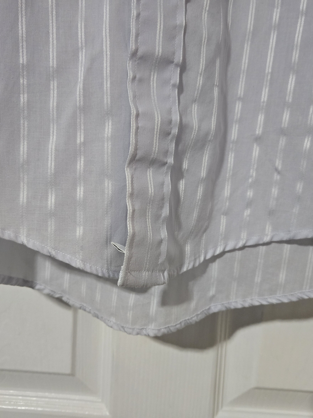 Men's Vintage Christian Diore Pinstripe  Blue Dress Shirt - - Picture 7 of 11